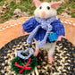 Christian the Mouse, natural fiber friend, felt mouse, OOAK Art Doll