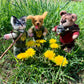 Bayraktar the Dog, Ukrainian Soldier, natural fiber friend, felted dog art doll, OOAK