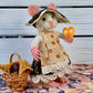 Bianca the Mouse – OOAK Needle Felted Natural Fiber Doll | Handmade Art Doll