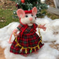 Hilda the Mouse, natural fiber friend, felt mouse, OOAK Art Doll