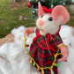 Hilda the Mouse, natural fiber friend, felt mouse, OOAK Art Doll