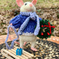 Christian the Mouse, natural fiber friend, felt mouse, OOAK Art Doll