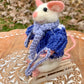 Christian the Mouse, natural fiber friend, felt mouse, OOAK Art Doll