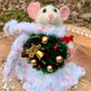 Gloria the Mouse, natural fiber friend, felt mouse, OOAK Art Doll