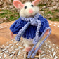 Christian the Mouse, natural fiber friend, felt mouse, OOAK Art Doll