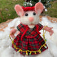 Hilda the Mouse, natural fiber friend, felt mouse, OOAK Art Doll