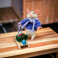 Christian the Mouse, natural fiber friend, felt mouse, OOAK Art Doll