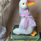 Needle felted goose collectible made of natural wool
Whimsical handmade goose ornament Fox Hollow Friends