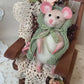 Handmade Needle Felted Mouse – Whimsical Wool Art Dolls in Colorful Outfits – Collectible Figurines, Gift for Mouse Lovers