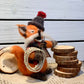 Jacque du Fox, a natural fiber friend, felt animal, OOAK