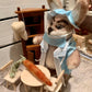 Dr Benjamin Cornelius, a natural fiber friend, felt animal, bunny rabbit OOAK